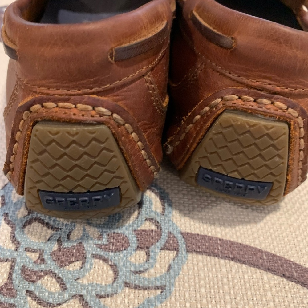 Sperry Top-Sider Davenport 1-Eye/Dark Tan Leather Size 7.5 - Picture 4 of 7